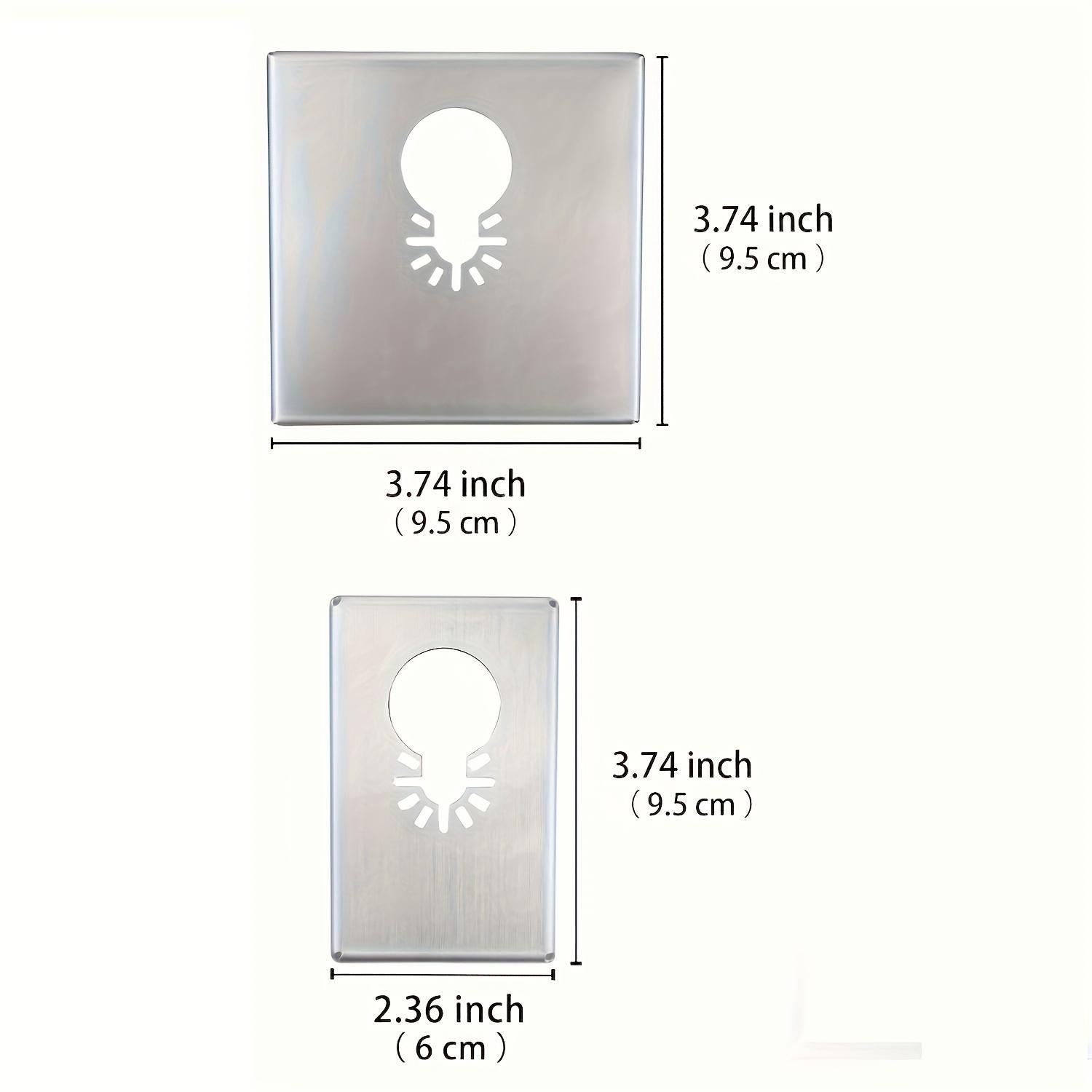 Stainless Steel Square Groove Knife, Drywall Oscillating Knife Hardware for Outlet Box, Electrical Box Drywall Oscillating Knife, Wood, Plastic One-step Oscillating Knife, Saw, Hand Tools, Heavy Duty, Tool Accessories, Durable Lithium Battery