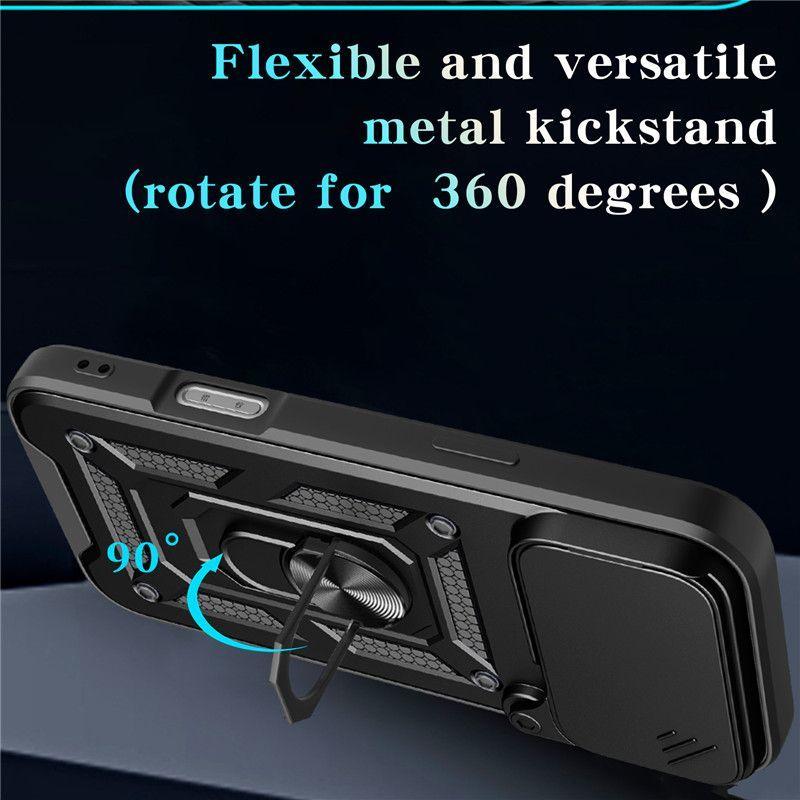360 Degree Rotating Stand 2-in-1 Shockproof Phone Case for iPhone 17Pro Max/16/15/14/13/12/11 ProMax/Plus/Air New Lens Slider, High Quality Craftsmanship, Hard Case for Men and Women/jubal phone case heather and dave 2 brooke and jubal phone cases 2 lora
