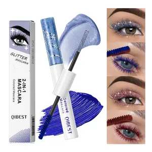 Shiny Glitter Diamond Color Pearl Matte Dual-Ended Mascara, Waterproof, Smudge-Resistant, Volumizing, Long-Lasting, Single Item
