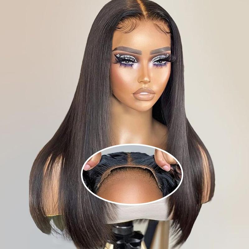Bling Hair 6x4 Glueless Wig Ready To Wear Pre-Cut Lace Glueless Wigs Straight 5x5 Lace Closure Remy Hair Wig For Black Women