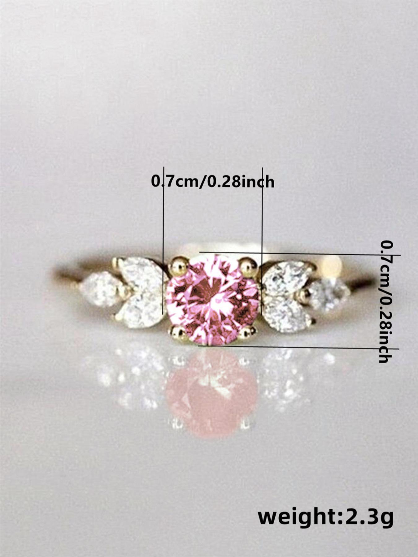 Summer Elegant Rhinestone Decorated Copper Ring, Fashion Rings Jewelry for Women, Wedding Engagement Bridal Jewelry Gift, Statement Rings, Elegant Glittering Ring