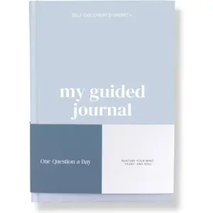 Guided Journal for Women with Prompts -  Question a Day Reflection Journal Prompts for , Gratitude, and Mindfulness - Self Care Routine & Mental   -  Blue