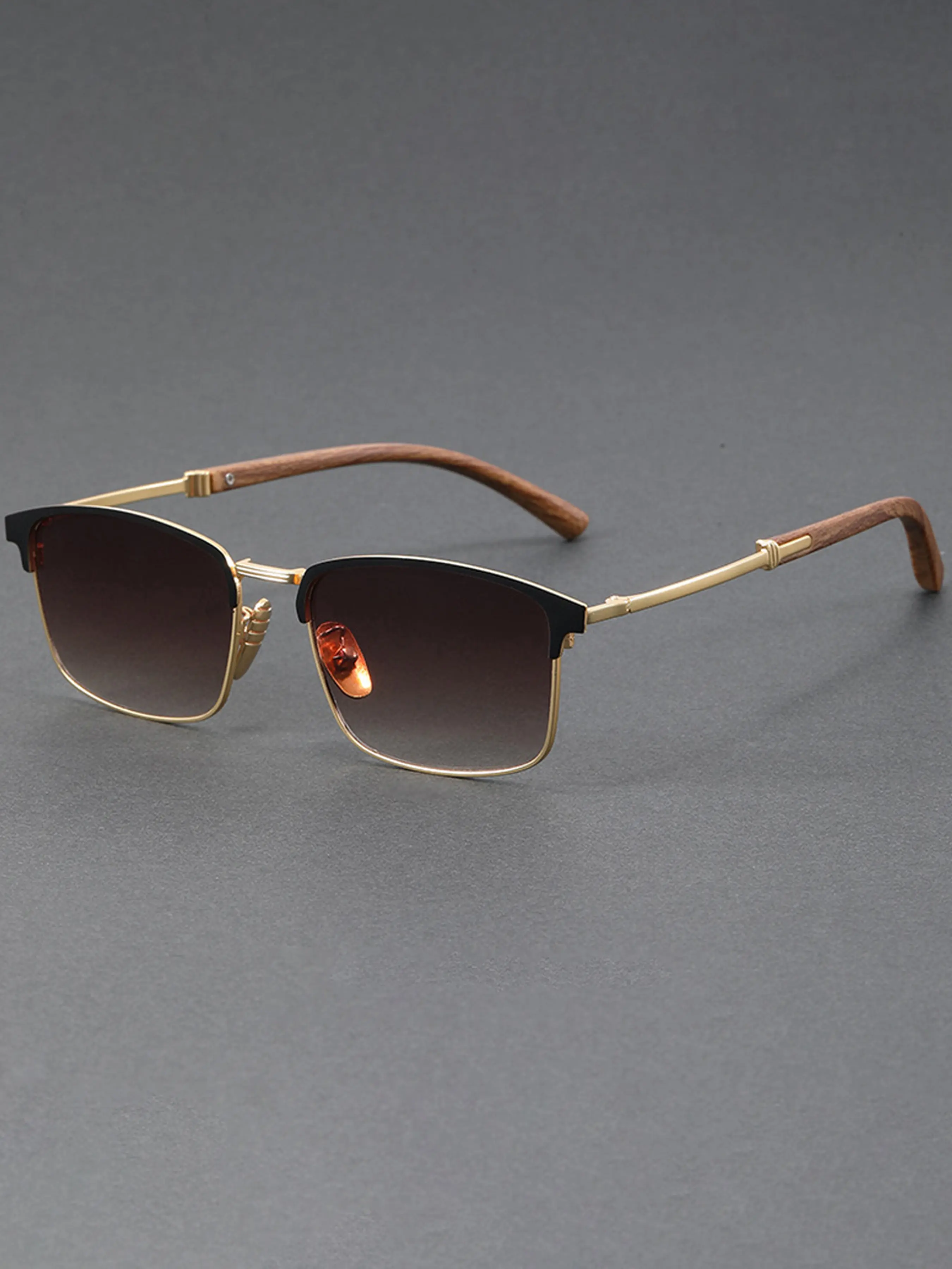 Square Half Frame Sunglasses Stylish Glasses for Men and Women with Small Faces Stylish Glasses High Quality Popular Sunglasses Chic Sunglasses