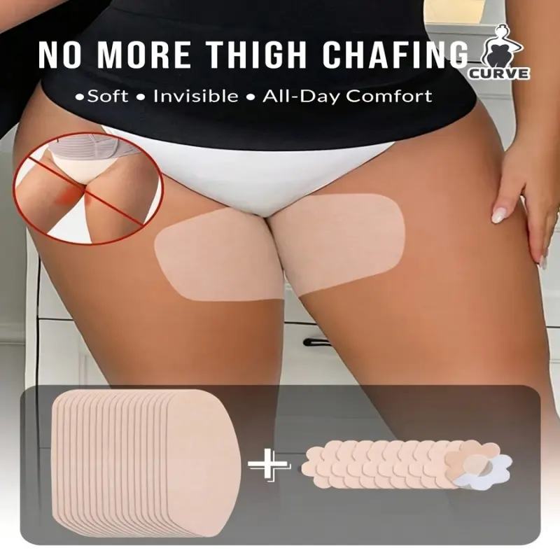 20PCS 10pcs non-woven thigh friction pads+10pcs chest patches, anti scratch thigh protection pads, soft and breathable scratch free strips, sweat proof and invisible, suitable for both men and women, skin friendly and easy to stick, Body Care