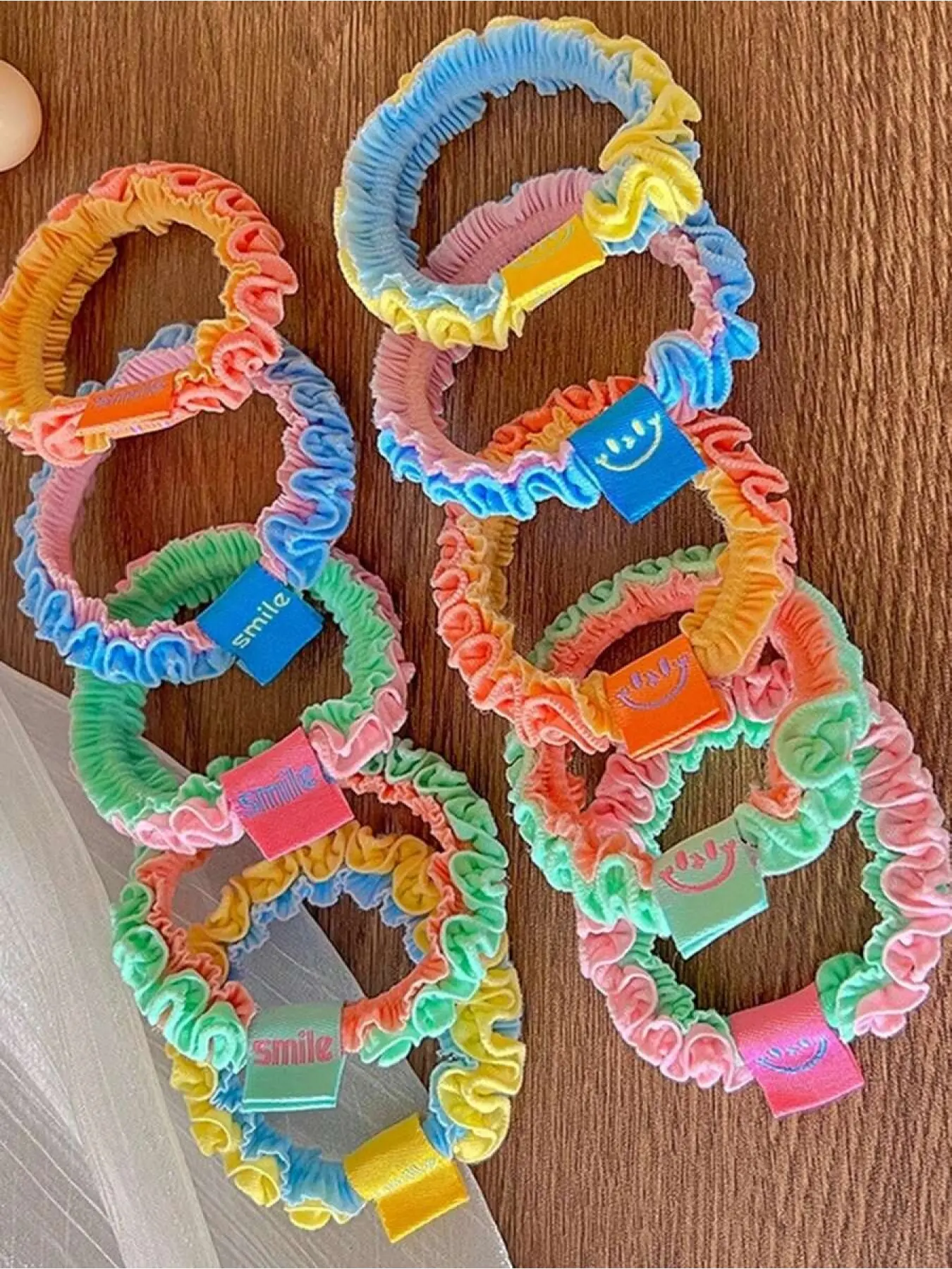 5/10pcs Candy Color Scrunchies | Fashionable Elastic Hair Ties - Perfect Valentine's Day Gift, Hair Scrunchies, Hair Ties, Hair Accessories, Ponytail Holders, Hair Tie Hair Rubber Bands Hair Rope,Summer,Holiday,Travel