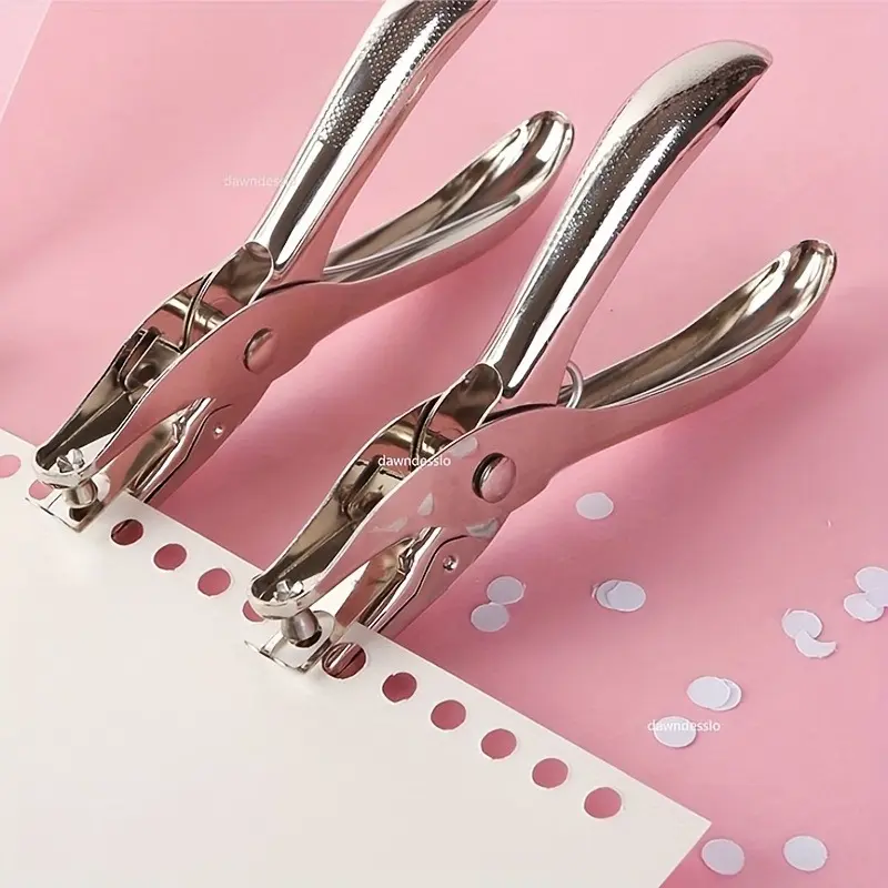 Metal Hole Punch - 3mm Pore Diameter，Lever Action Craft Punch for Paper Crafting Scrapbooking; Artworks Supplies Paper Punchers Craft Tools
