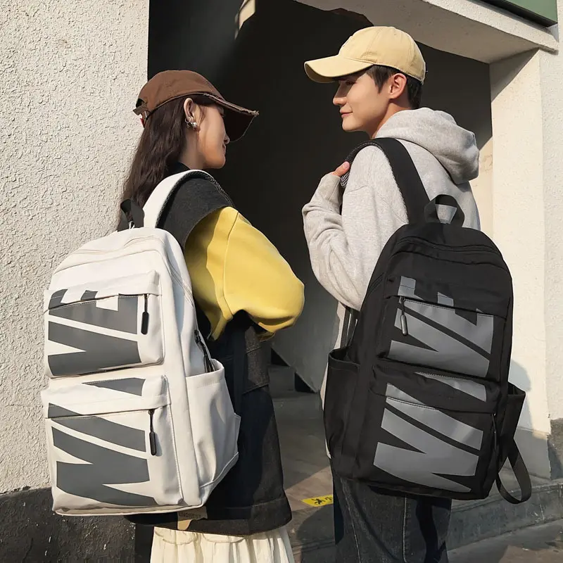 Trendy brand schoolbag men's and women's sports fashion large-capacity backpack men's casual travel bag backpack