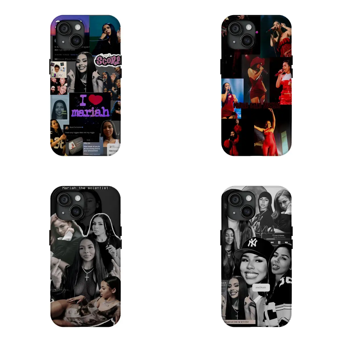 M-Mariah the Scientist INS Singer Fashion Colorful Phone Case for iPhone 17/16/15/14/13/12/11 Pro Max Plus - Protective, Drop-Proof, Unique Design Smartphone Casing for Handheld Cellphone Devices, Ideal Gift