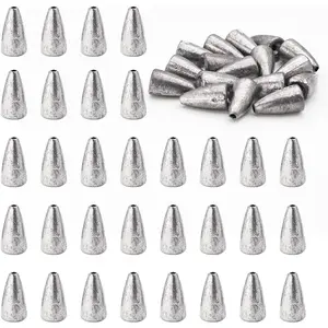 Fishing Weight Sinkers, 50pcs/55pcs Lead Worm Weights for Bass Fishing Texas Rigs (2g/3.5g/5g/7g)