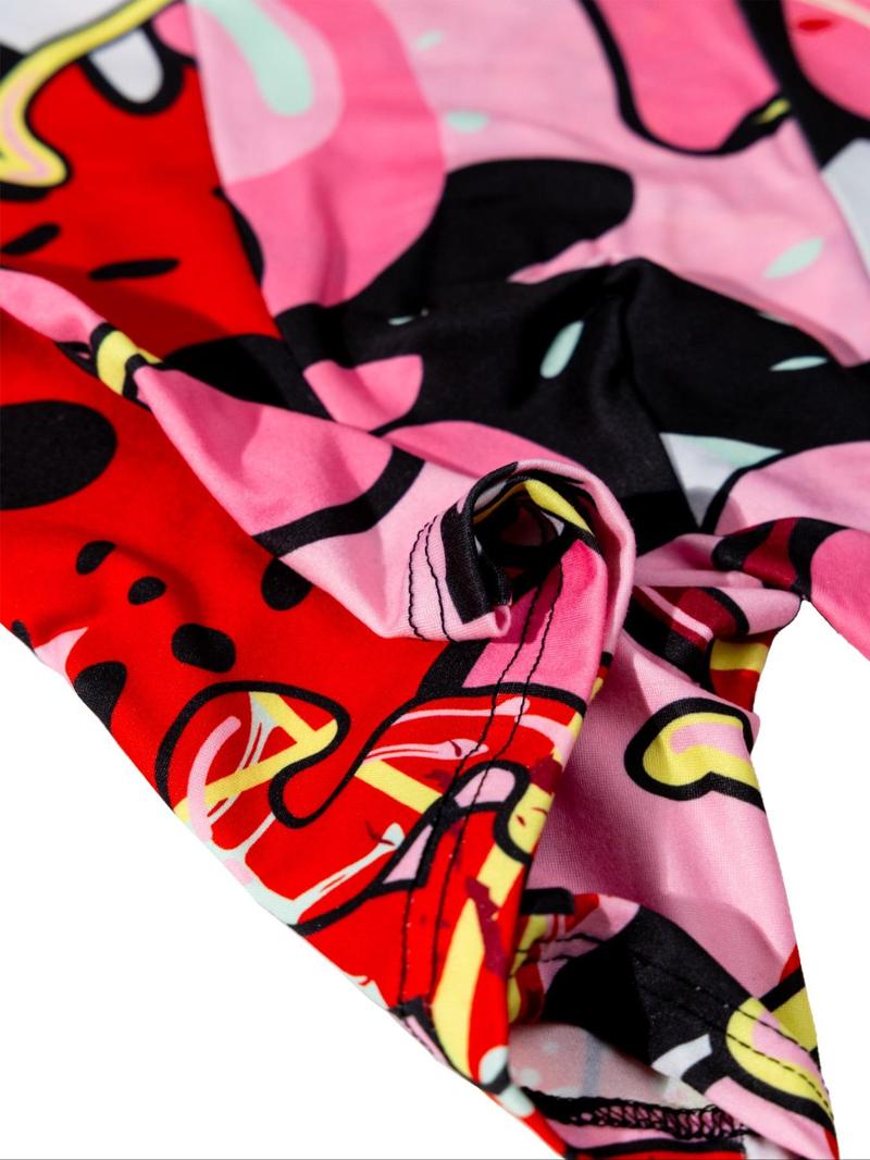 Men's Graphic Print Boxer Brief, Casual Comfy Breathable and Soft Underwear for Daily Wear, Mens Underwear for All Seasons, Undergarments, Stretchy Boxer Briefs