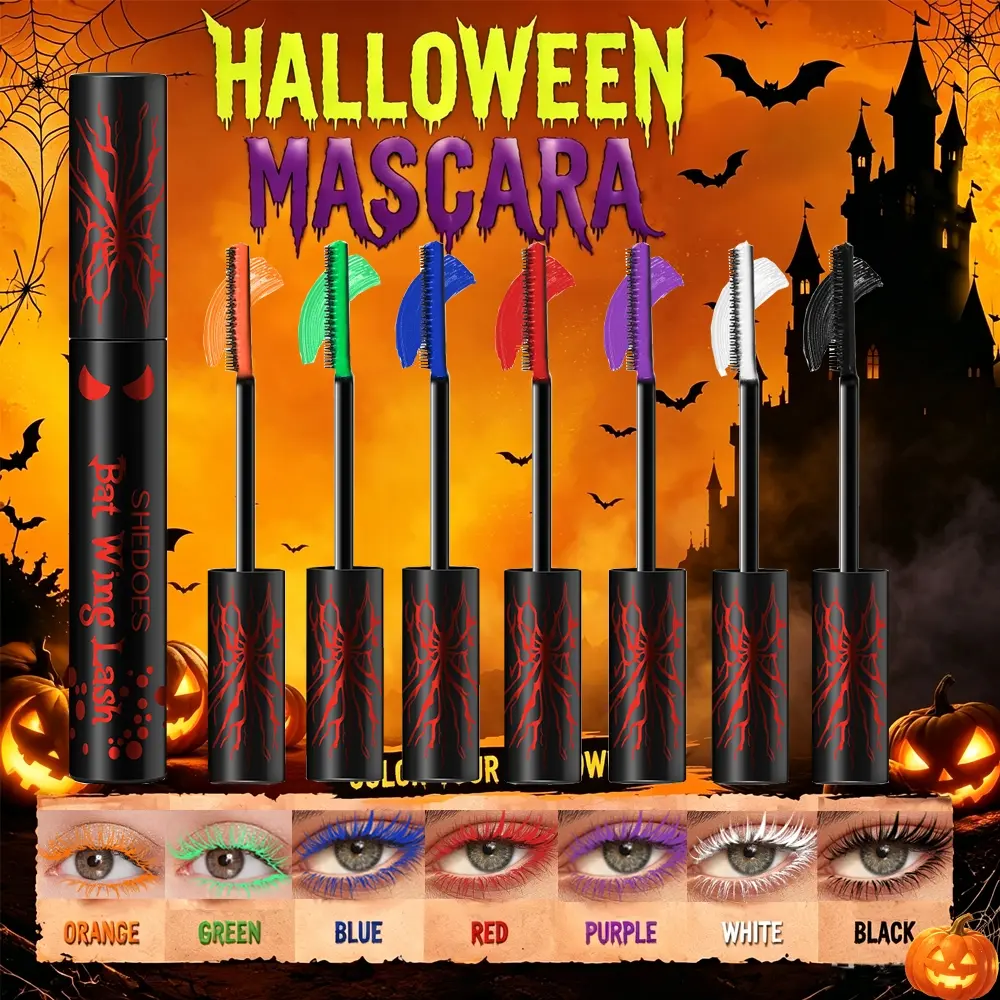 Curly and thick mascara, easy to apply, durable, Halloween mascara
