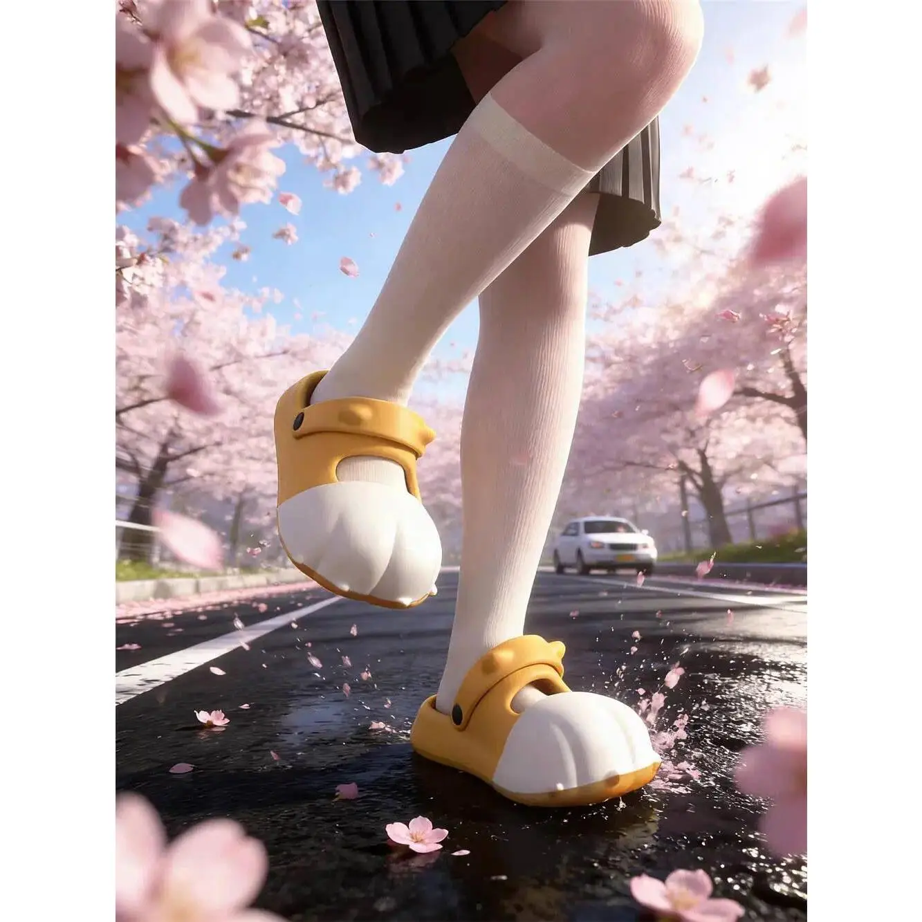 2026 Summer Cat Claw Slippers Women's Cute Cat Paw Clog Slippers Summer Outdoor Non Slip Beach Sandals