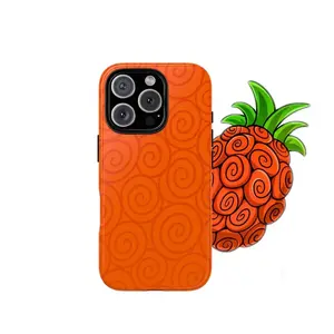 OP Buggy Devil Fruit Phone Case Anime Pirate Design Impact Resistant Protective Cover Designed for iPhone 11-17 Pro Max/Plus & Samsung Galaxy S23-S25