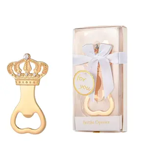 👑 Royal Vibes! 2pcs Exquisite Crown Bottle Openers. The perfect "Thank You" gift for your Wedding or Baby Shower guests! Comes in a lovely white box with a ribbon. 🎁✨ #WeddingFavors #BabyShowerGifts #CrownBottleOpener