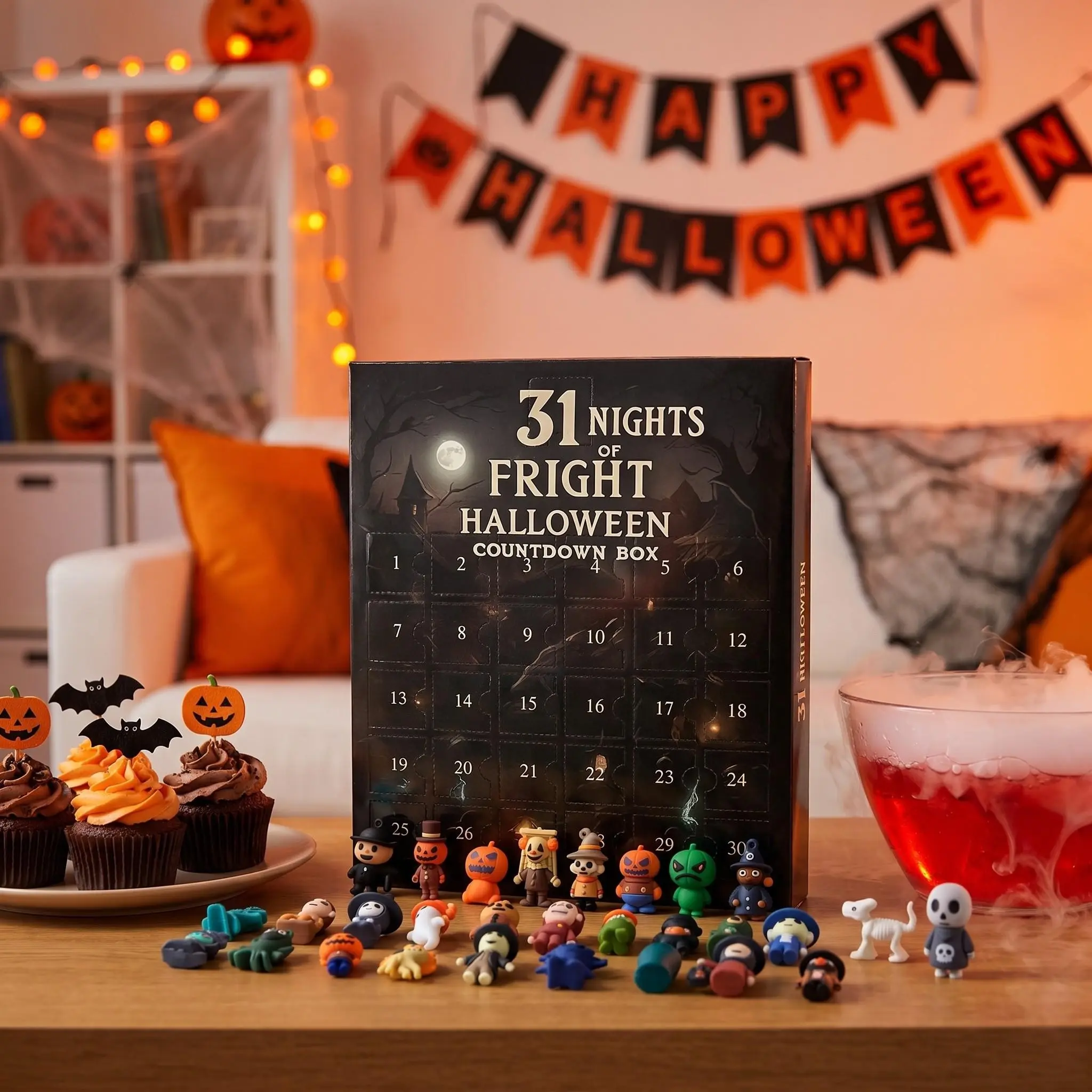 31 Days Halloween Advent Calendar, Surprise Spooky Box Set, Perfect for Halloween Countdown, Fun and Exciting Perfect Gift Bundle for Kids and Adults