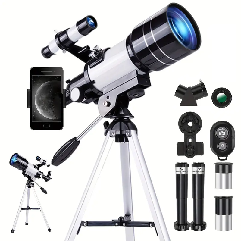 Portable telescope, suitable for camping and hiking, excellent holiday gift.