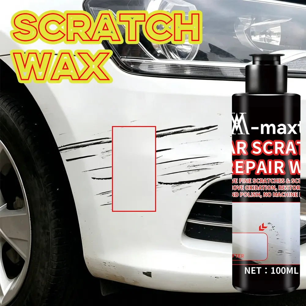 100ml Car Scratch Removal Cream, Paint Restorer Polishing Paste, Remove Light Scratches Water Spots Oxidation for Auto Surface