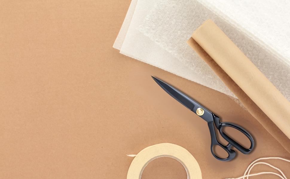 Scissors 10'' - Sewing Shears with High Carbon Blades for Precise Cutting, Tailoring,Crafts, Industrial Strength Use, Dressmaking