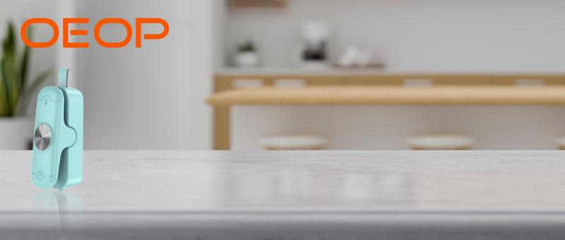 2 Pack Mini Bag Sealer, 2 in 1 Sealer and Cutter, Portable Heat Sealer Machine, Chip Heat Resealer for Snacks & Food Storage, Green/White (Batteries Included)