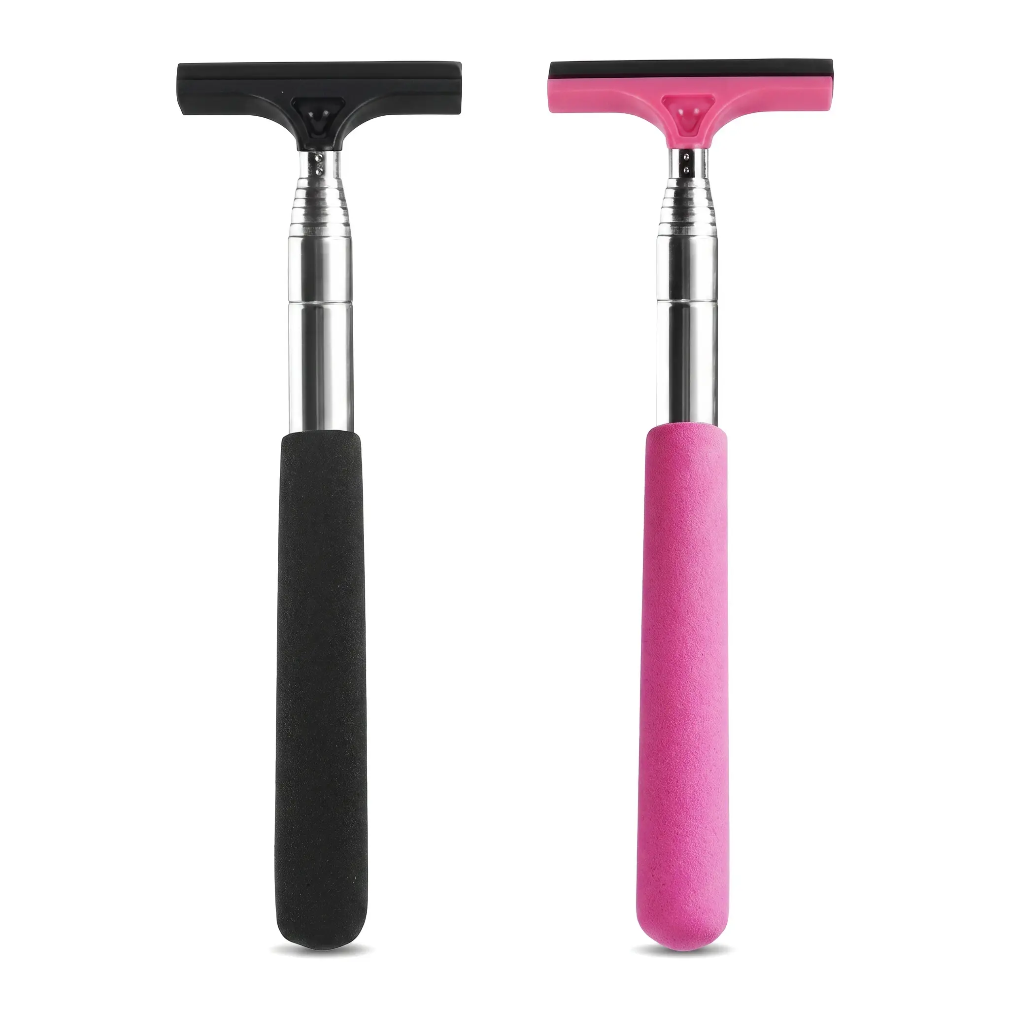 Multi-Function Telescopic Handle Car Rearview Mirror Wiper, Rainproof Rubber Silicone Brush, Universal Fit Windshield Tool, Automotive Detailing Product, Easy-to-Use Car Detailing Supply