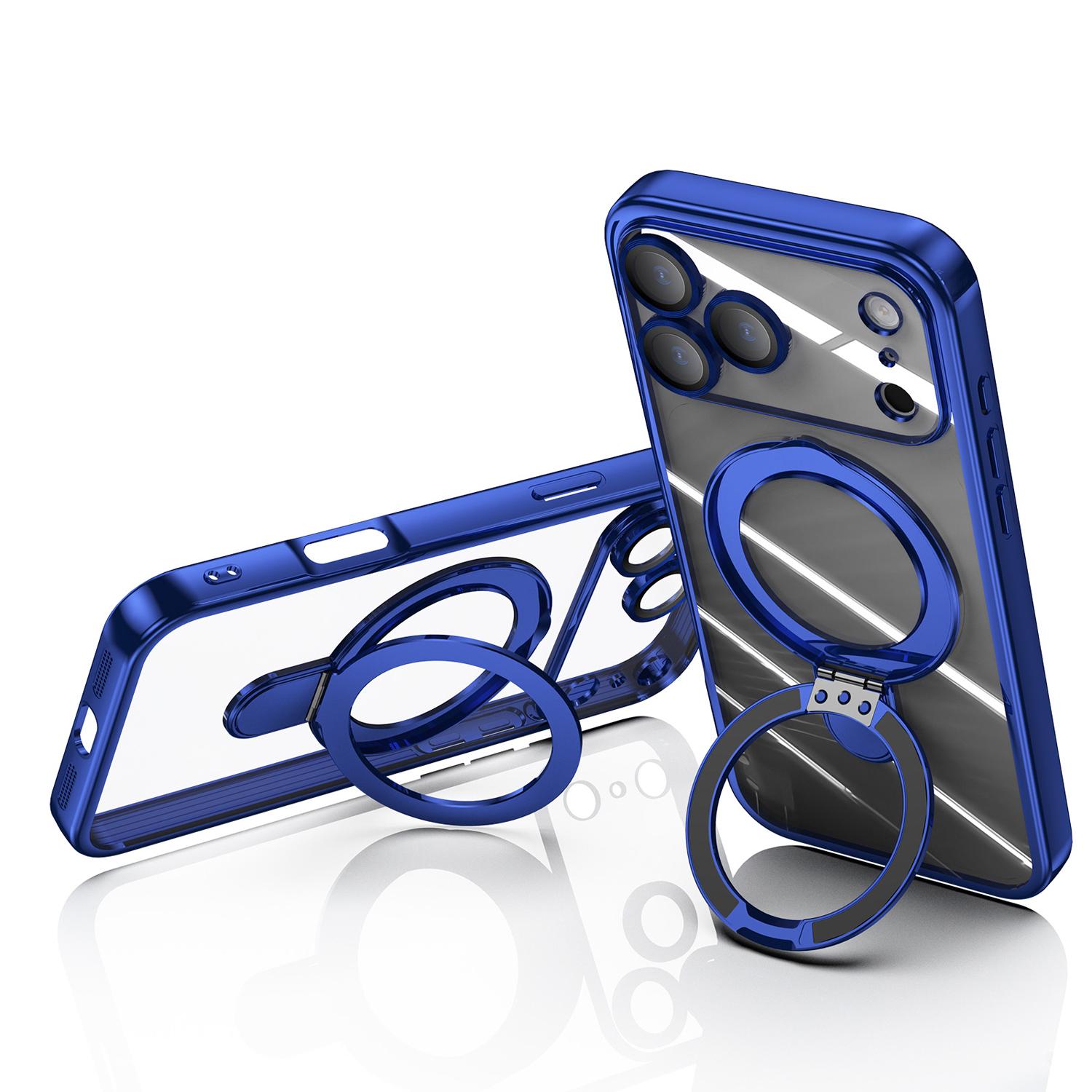 Magnetic Invisible Stand for iPhone 17 Pro Max Case Compatible with MagSafe, Military-Grade Protection, with Camera Protector, Clear Scratch-Resistant Back Cover for 17 16 15 14 13 Pro Max