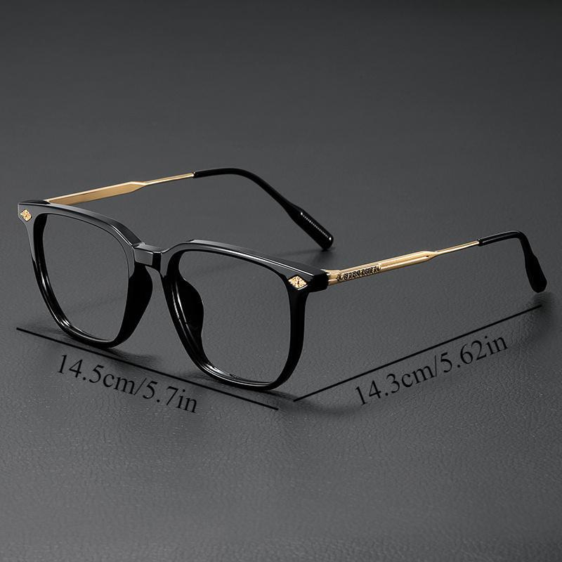 Ultra-light TR90 Anti-Blue Light Glasses – Trendy Square Plain Frame | Eye Strain Relief, Stylish for Party & Outdoor Activities
