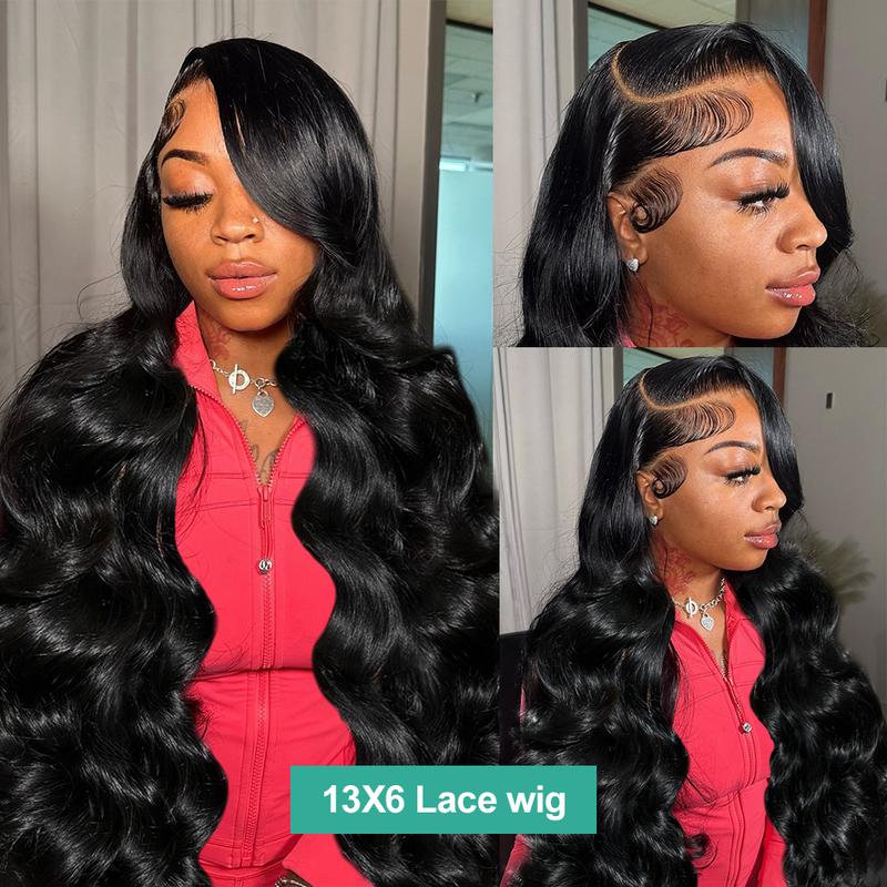 Bling Hair Body Wave Lace Wigs For Women Real Human Hair Wigs Hd Transparent 13x4 Lace Frontal Wig 34 36 Inch 13x6 Lace Frontal Wig Pre Plucked 180 Density #TikTokShopHolidayHaul