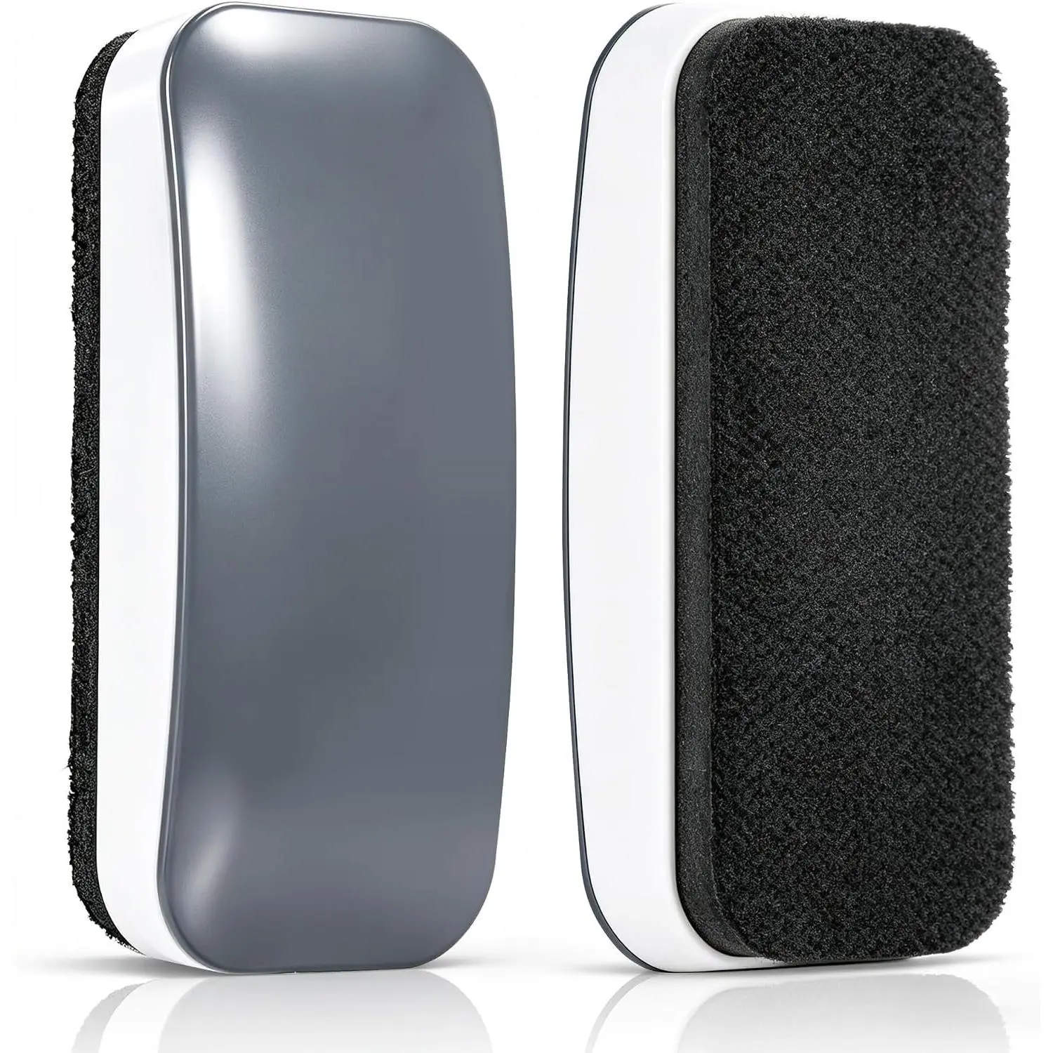 Dry Erase Eraser,  White Board Eraser- 2 Pack, Glass Whiteboard Eraser for Dry Erase Board, Glass Board, Calendar Board, Office, , School Supplies, Grey