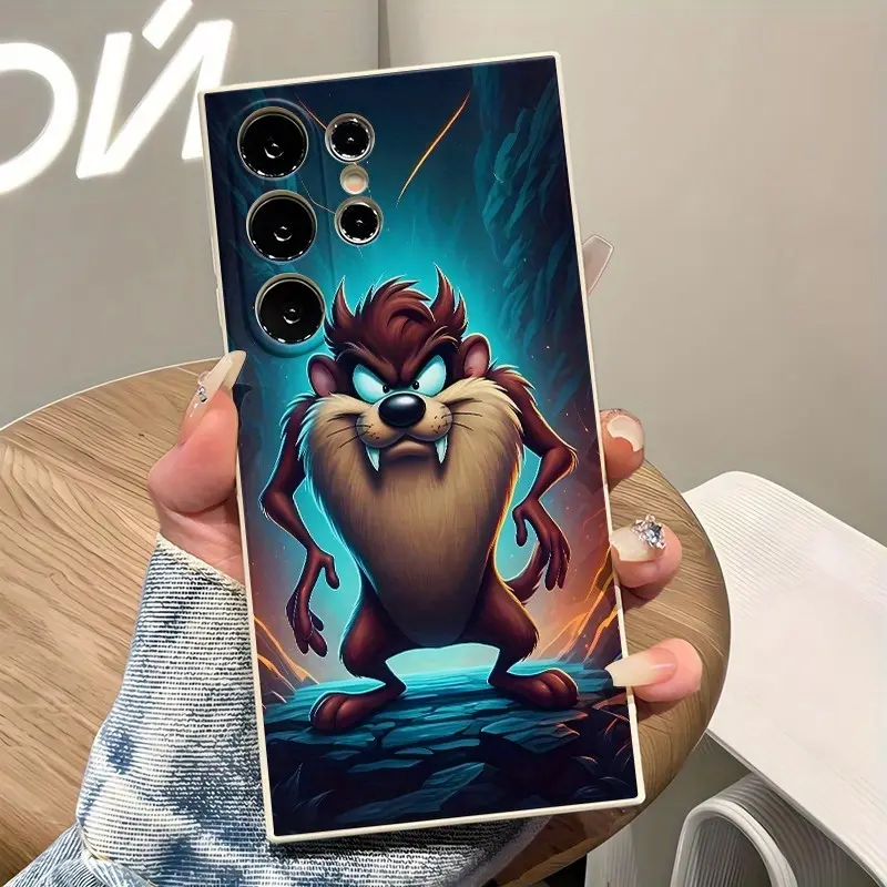 Phone case:Taz the Tasmanian Devil Cartoon Phone Case for /Galaxy S26/S25/S24/S23/S22/S21/A14/A15/A16/A35 Ultra/Plus/FE Series(Multi-Model Compatible), Shockproof with  Protection, Protective Gift