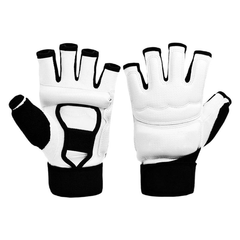 Taekwondo Hand & Foot Guards Set – Half-Finger Protective Gear for Kids & Adults, Ideal for Sparring, Kickboxing & Martial Arts Kids & Adults Taekwondo Protective Kit – Half-Finger Hand/Foot Guards, Boxing Gloves Included for Sparring & Kickboxing