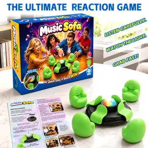 Musicsofa Light Music Rhythm Challenge Board Game, Multiplayer Party Interactive Puzzle Toy, Requires Two Aa Batteries
