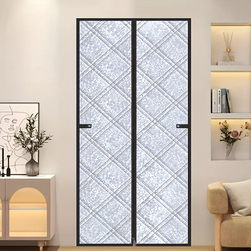 Autumn and Winter Warm Window Curtains, Warm Curtains, Thermal Insulation, Windproof Sealing, Hot and Cold Insulation, Sunshade and Sound Insulation, Mosquito and Insect Prevention, Easy To Install, Installation, Christmas, Gratitude
