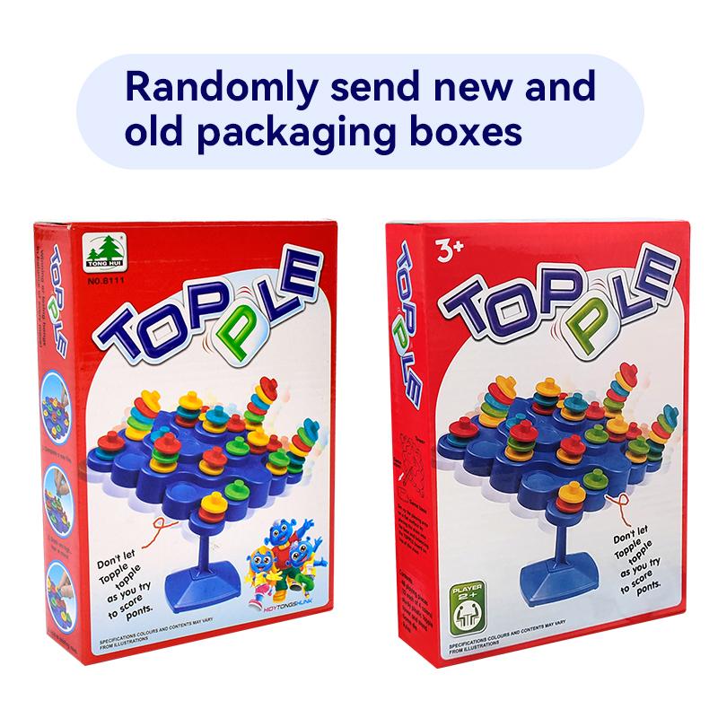 Balance Stack & Play Puzzle Toy, 1 Set Leisure Parent-child Interactive Game, Educational Stacking Desktop Toy, Festival Party Toy, Colorful Stacking Blocks