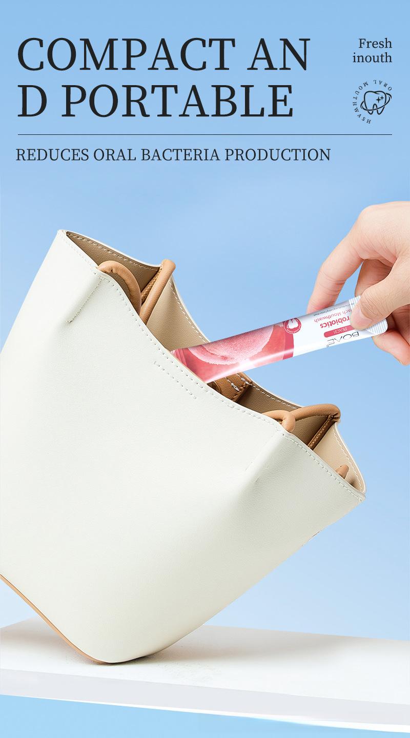 BOAE Mint Antibacterial Fresh Mouthwash, Disposable Portable Cleaning Mouthwash