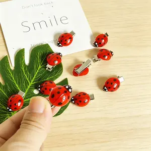 10pcs Ladybug Hair Clips for Girls, Hair Clip Set, Non-Slip Hair Barrettes, Fun Animal Hair Accessories for Back to School, Stylish Hair Decoration Clips, Super Cute Clips