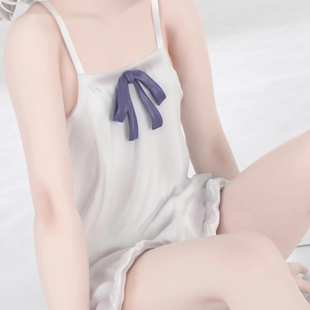 Original illustration Action Figure Makoto Shiroikone Kawaii Girl Anime Peripheral Collectible Model car Decoration toys Gift