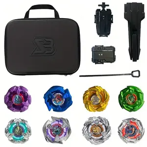 New Tool Kit Series, X Series Gyro Set, 8 Gyros, 2 Launchers, 1 Handle, Complete Gaming Accessories, Perfect for Enthusiasts