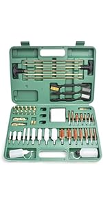 THE WELL KEPT Universal Cleaning Kit for All Guns - Brushes for Pistol, Handgun, Shotgun, Rifle - Elite Brass Rods and Accessories for Men