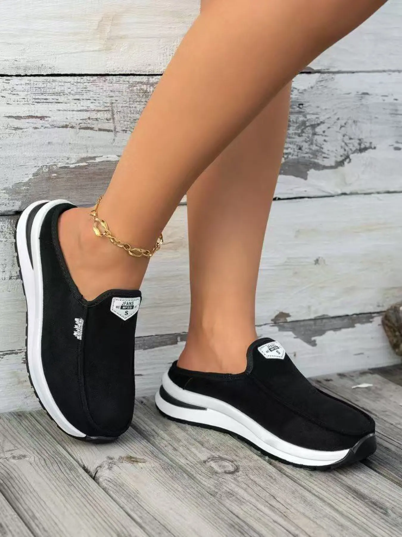 Women's New Style 2026, Leopard Print, Colorful, Thick Sole Mules, Large Size, Comfortable, Casual, Laces, School/vacation, Summer Flat Shoes