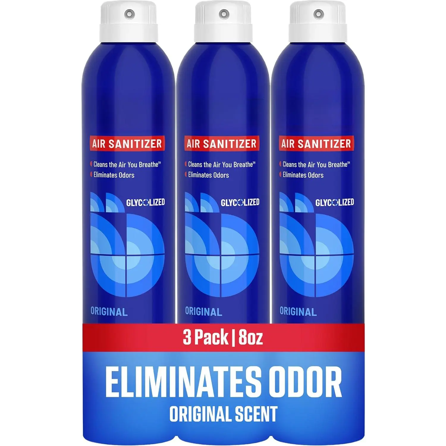 8 Oz. Air Sanitizer & Odor Eliminator for Homes, Cars, Offices and More, Original Scent - 3 Pack |   For Homes, Cars, Offices and More, Original Scent, Pack of 3