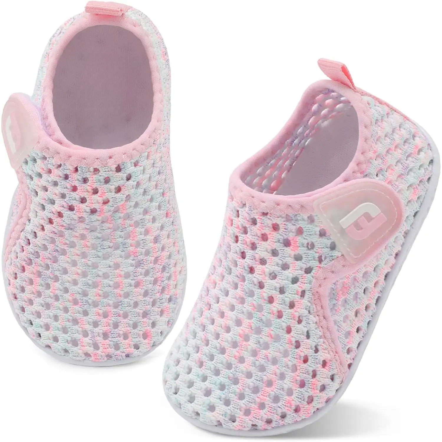 Infant Baby Toddler Barefoot Water Shoes - Breathable Shoes, Mesh Material, Prop 65 Safe, Slip-On Fit Sandals for Boys & Girls, Walking Running Sneakers