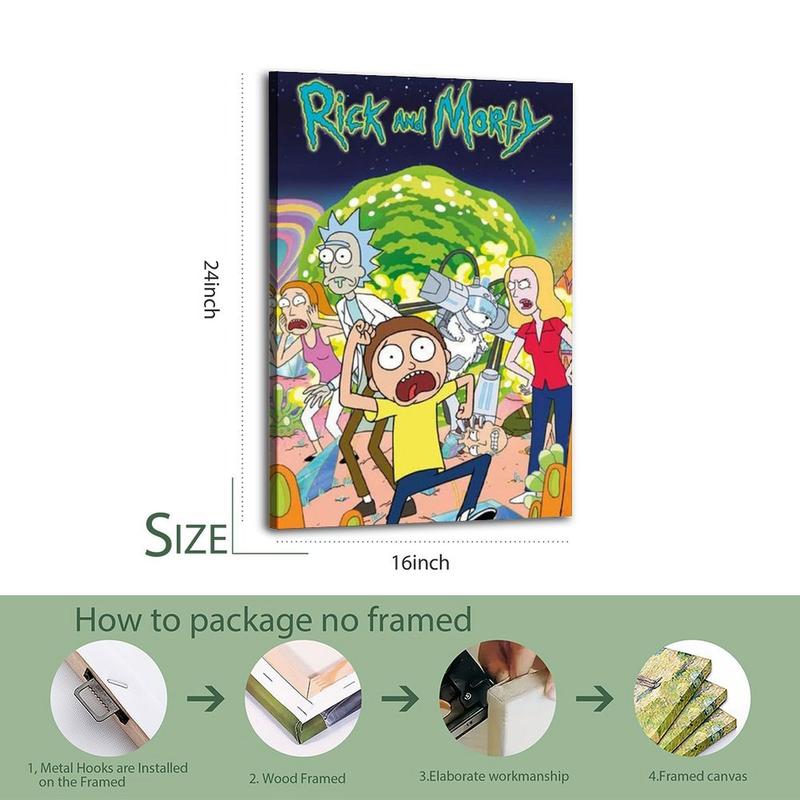 Rick And MortyPoster for Bedroom Aesthetic Canvas Wall Art Living Room Painting Picture Print Modern Family Decor Artist Bathroom Landscape Rick And MortyPoster for Bedroom Aesthetic Canvas Wall Art Living Room Painting Picture Print Modern Family Decor Artist Bathroom Landscape