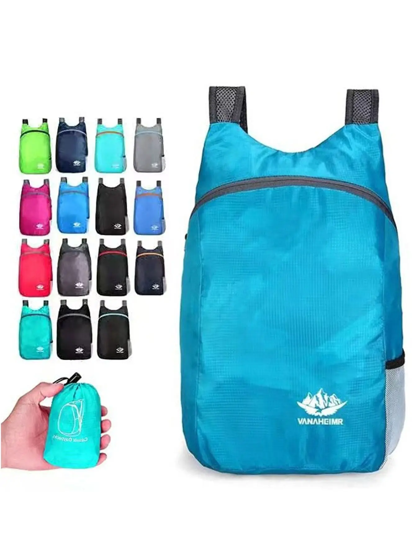 Lightweight and Portable Foldable Multi-purpose Small Backpack for Men and Women Outdoor Travel Sports Leisure Casual Lightweight Backpack