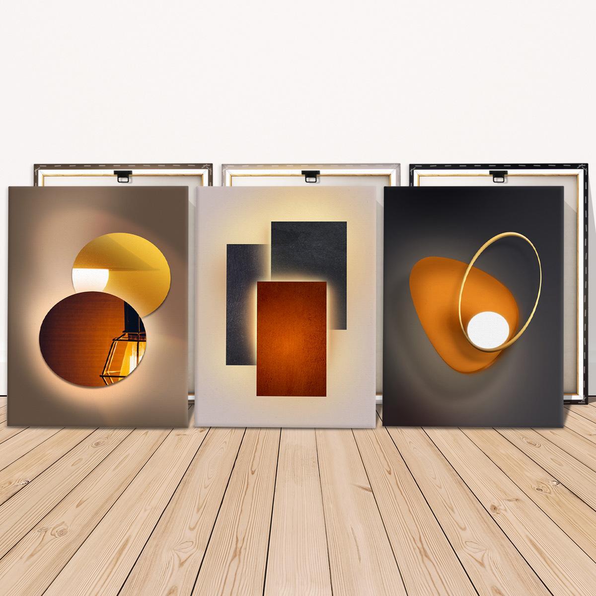 Wooden Framed Canvas Painting, Wood Grain Print, 3 Counts/set Art Pattern Wall Art, Wall Decor for Home Living Room Bedroom Office, Modern Home Decor, Ornaments