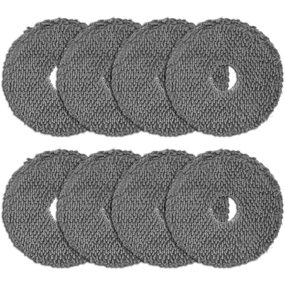 8 Pack Mop Pads for iRobot Roomba Plus 405 Combo/505 Combo Robot Vacuum Cleaner, Spin Cleaning Pads Replacement Parts Accessories Set