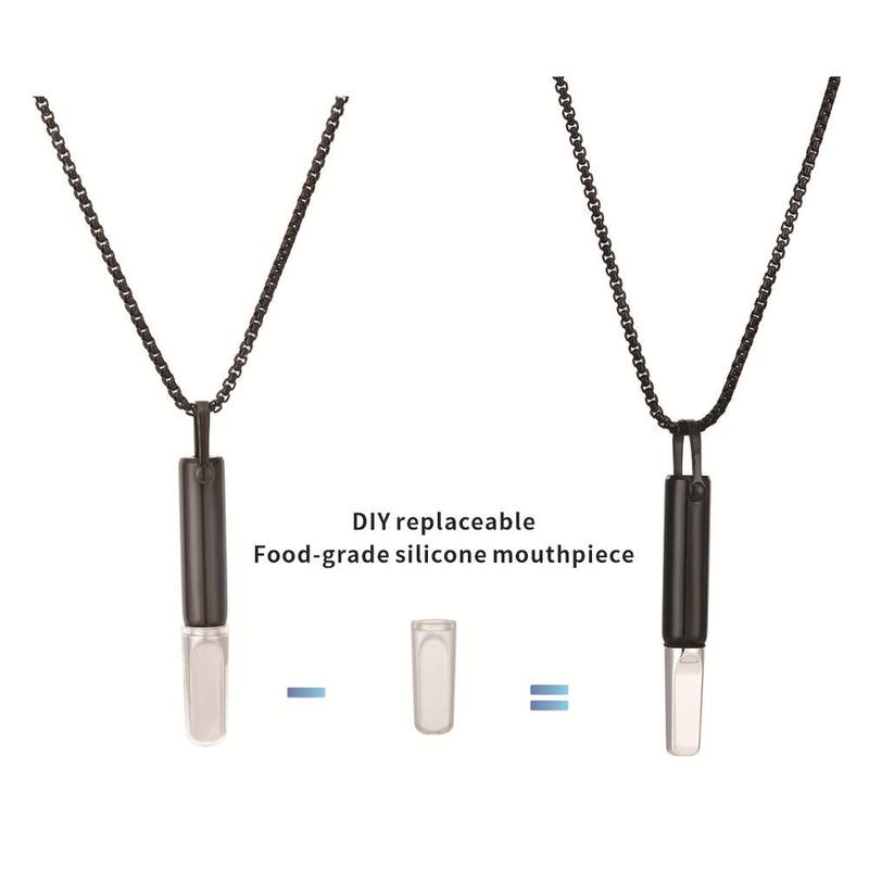 QS2230 Breathing Resistance Necklace Built-in Cotton Core Meditation Jewelry