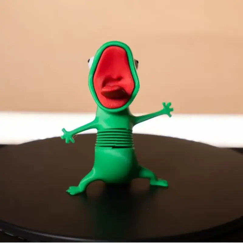 Lizard Memes Spring Toy, Fun Stress Relief Decoration, Cute Reptile ...