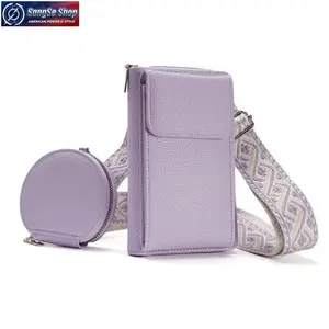 Women’s 2026 Trendy Leather Crossbody Phone Purse - Adjustable Mini Messenger Bag, Multi-Functional Small Phone Wallet, Lightweight Athletic Accessory, Crossbody Bags for Women for Daily, Travel, Shopping Use