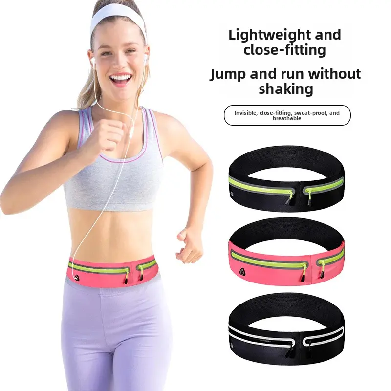 Unisex Slim Running Waist Belt Hidden Phone Holder Fitness Pack