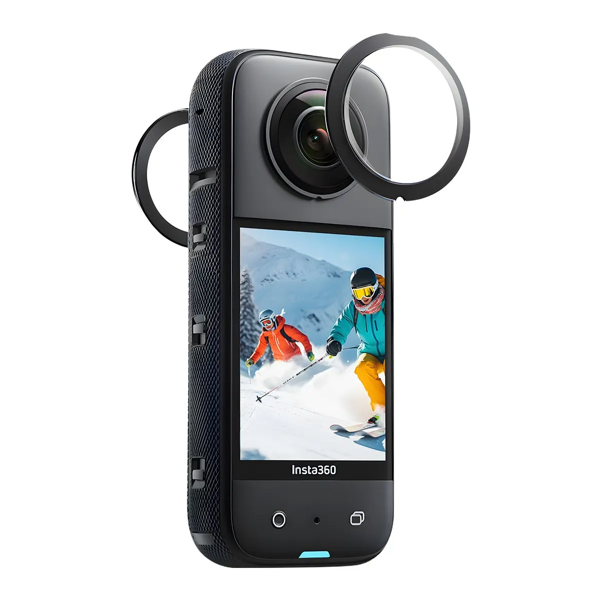 MECO is compatible with Insta360 X series UV filters Insta360 X2 X3 X4 X5 X4 AIR Standard HD Ultra HD Lens Protection Filter Rotating Protective Cover for Panoramic Camera Dual-lens Detachable Accessories Scratch  Drop Resistant Filter